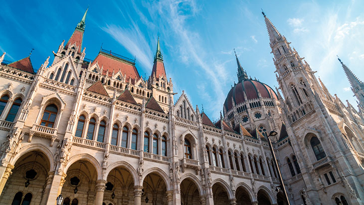 The Hungarian Parliament Building in Budapest